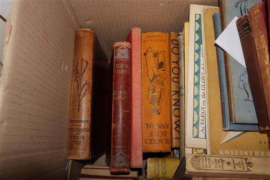Kipling, Just So Stories, 1902, red pictorial cloth, a collection of childrens books and sundry volumes,